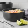 Matte Black Stoneware Bowl, 21.1 oz