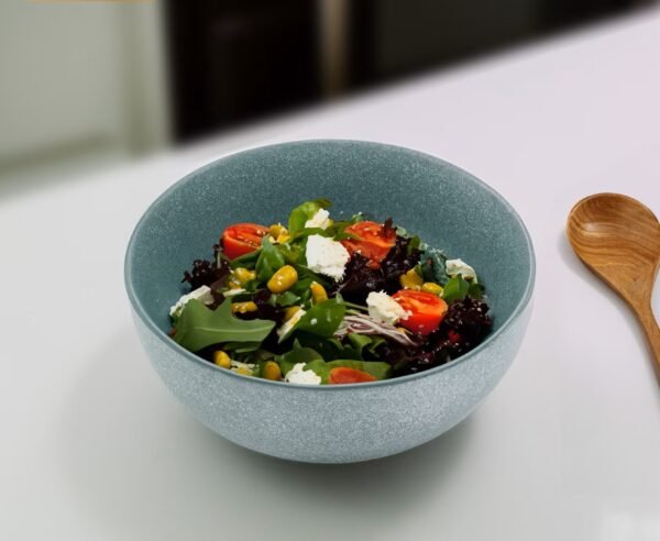 Green Stoneware Bowl, 30 oz