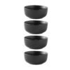 Matte Black Stoneware Bowl, 21.1 oz