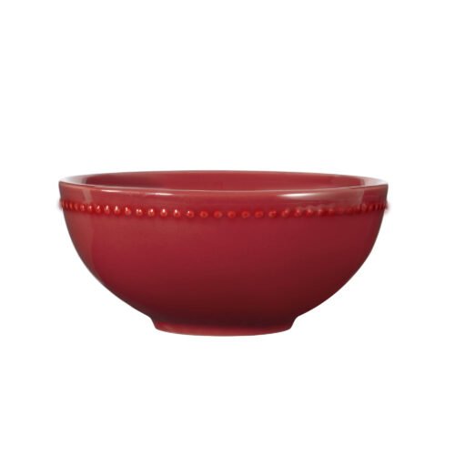 Red Stoneware Cereal Bowl, 24 oz