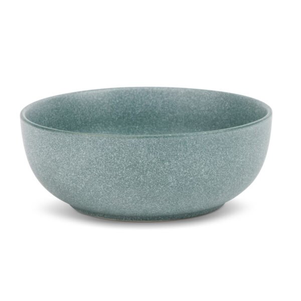 Green Stoneware Bowl, 30 oz